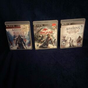Sony PS3 Assorted Game Lot - White, Black, Red Covers